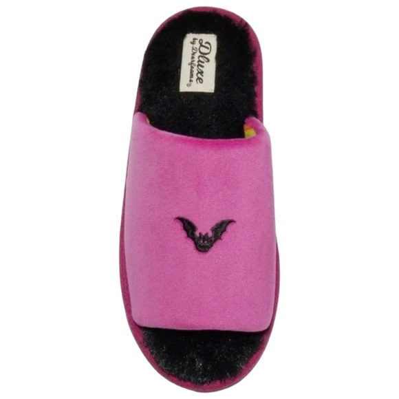 Small (5-6) - DLUXE by DEARFOAMS Bat Halloween Slippers NEW - Picture 6 of 6